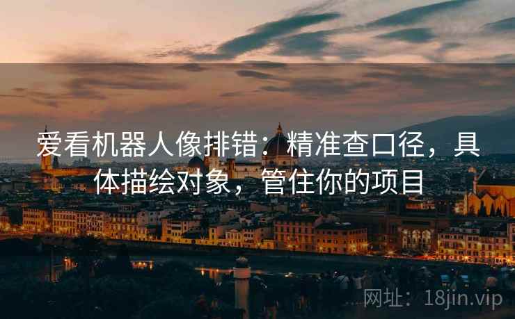 爱看机器人像排错:精准查口径,具体描绘对象,管住你的项目